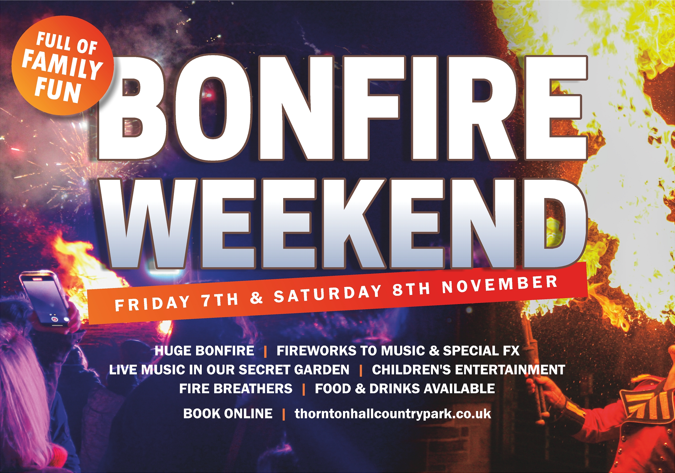 Thornton Hall Country Park | Half price family tickets for Bonfire Night