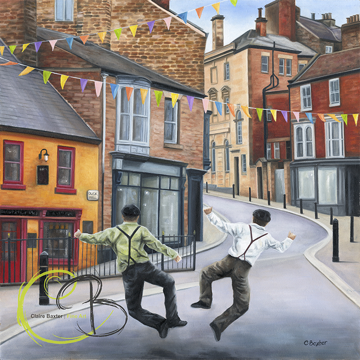 Claire Baxter Fine Art | Half price print: Ducking and Diving