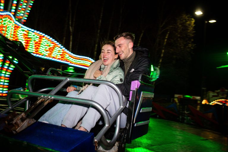 Yorkshire's Winter Wonderland at night